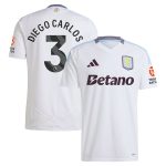 Aston Villa aston villa adidas away shirt 2024-25 with diego carlos 3 printing Kits - Official Football Shirts & Training Gear