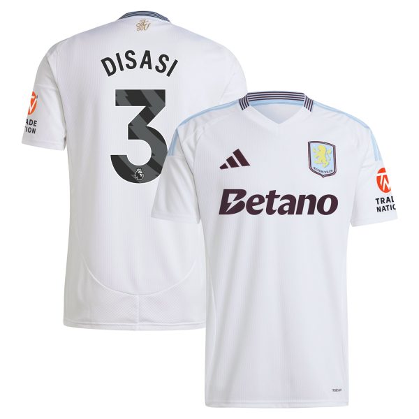 Aston Villa aston villa adidas away shirt 2024-25 with disasi 3 printing Kits - Official Football Shirts & Training Gear