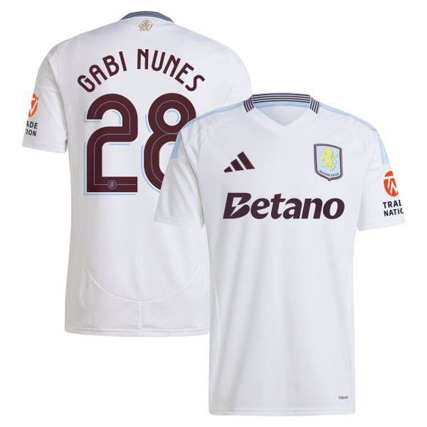 Aston Villa aston villa adidas away shirt 2024-25 with gabi nunes 28 cup printing Kits - Official Football Shirts & Training Gear