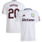 Aston Villa aston villa adidas away shirt 2024-25 with hanson 20 cup printing Kits - Official Football Shirts & Training Gear