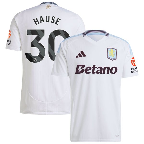 Aston Villa aston villa adidas away shirt 2024-25 with hause 30 printing Kits - Official Football Shirts & Training Gear