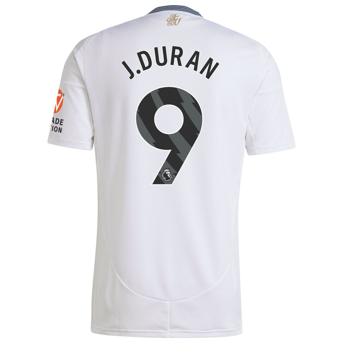 Aston Villa aston villa adidas away shirt 2024-25 with j.duran 9 printing Kits - Official Football Shirts & Training Gear