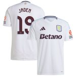 Aston Villa aston villa adidas away shirt 2024-25 with jaden 19 cup printing Kits - Official Football Shirts & Training Gear