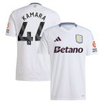 Aston Villa aston villa adidas away shirt 2024-25 with kamara 44 printing Kits - Official Football Shirts & Training Gear