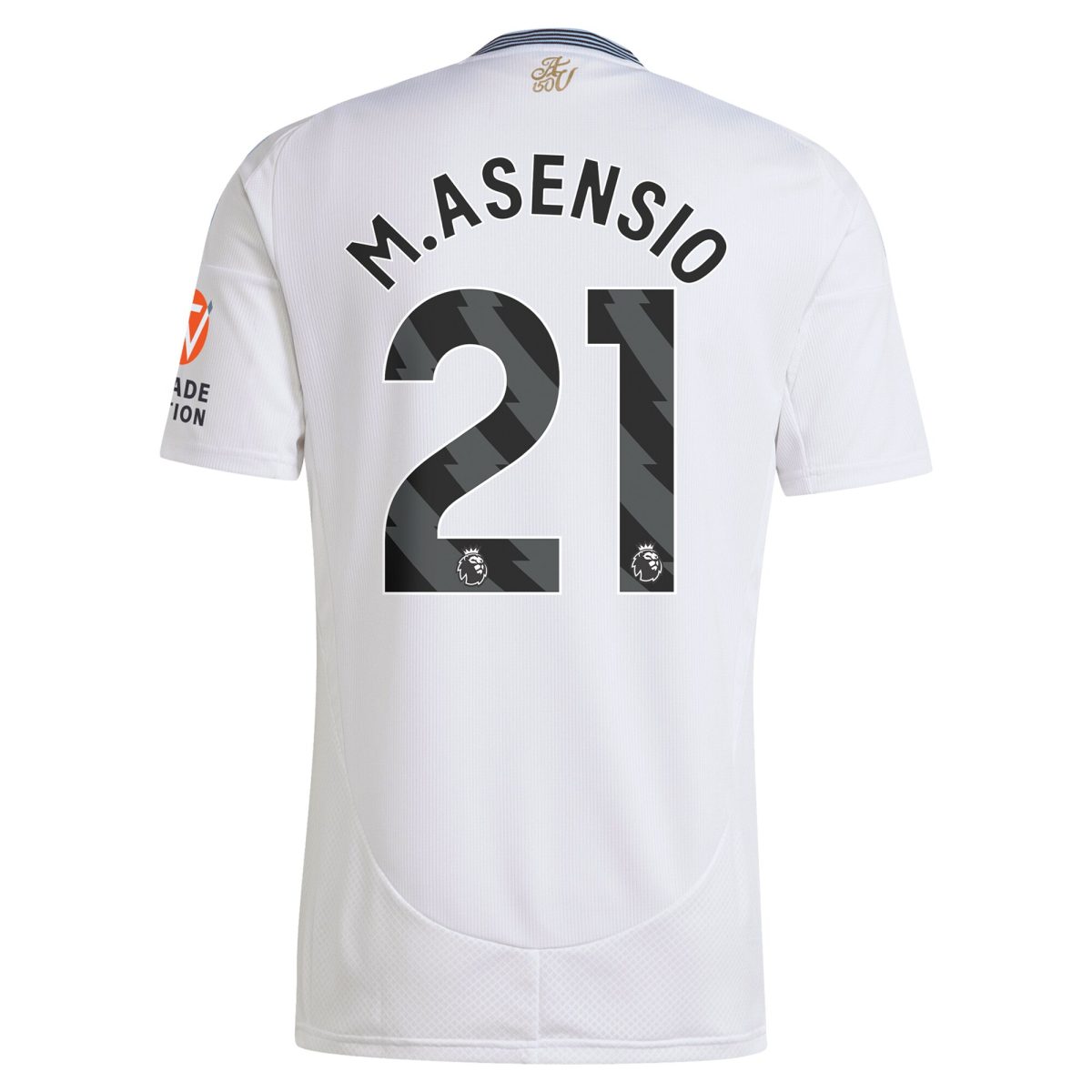 Aston Villa aston villa adidas away shirt 2024-25 with m.asensio 21 printing Kits - Official Football Shirts & Training Gear