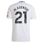 Aston Villa aston villa adidas away shirt 2024-25 with m.asensio 21 printing Kits - Official Football Shirts & Training Gear