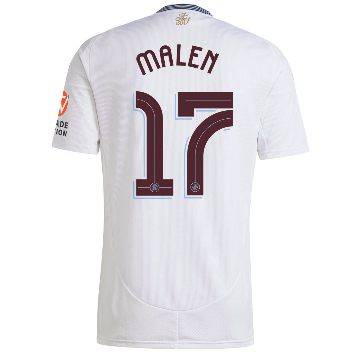 Aston Villa aston villa adidas away shirt 2024-25 with malen 17 cup printing Kits - Official Football Shirts & Training Gear