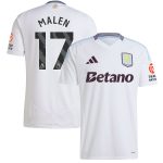 Aston Villa aston villa adidas away shirt 2024-25 with malen 17 printing Kits - Official Football Shirts & Training Gear