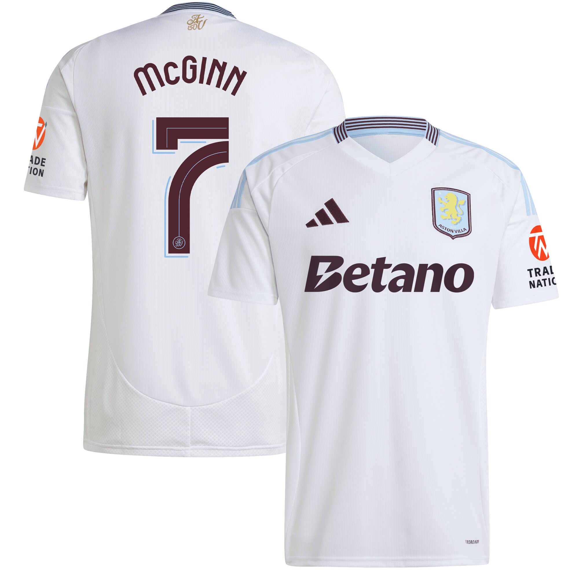 Aston Villa aston villa adidas away shirt 2024-25 with mcginn 7 cup printing Kits - Official Football Shirts & Training Gear