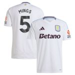 Aston Villa aston villa adidas away shirt 2024-25 with mings 5 printing Kits - Official Football Shirts & Training Gear