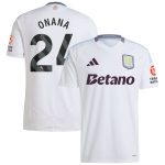 Aston Villa aston villa adidas away shirt 2024-25 with onana 24 printing Kits - Official Football Shirts & Training Gear