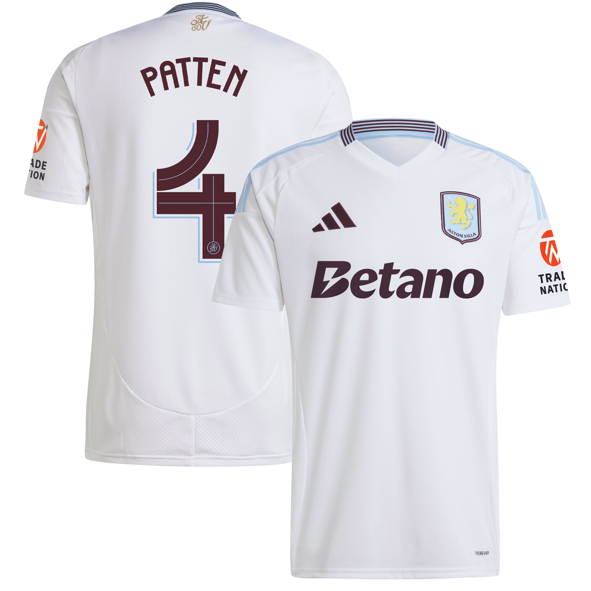 Aston Villa aston villa adidas away shirt 2024-25 with patten 4 cup printing Kits - Official Football Shirts & Training Gear