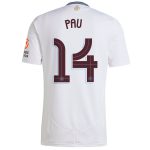 Aston Villa aston villa adidas away shirt 2024-25 with pau 14 cup printing Kits - Official Football Shirts & Training Gear