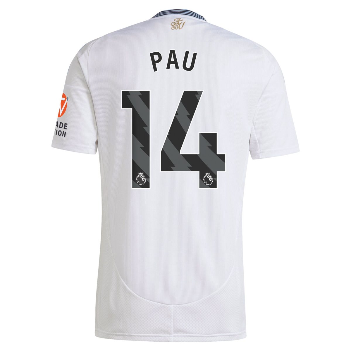 Aston Villa aston villa adidas away shirt 2024-25 with pau 14 printing Kits - Official Football Shirts & Training Gear