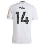 Aston Villa aston villa adidas away shirt 2024-25 with pau 14 printing Kits - Official Football Shirts & Training Gear