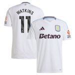 Aston Villa aston villa adidas away shirt 2024-25 with watkins 11 printing Kits - Official Football Shirts & Training Gear