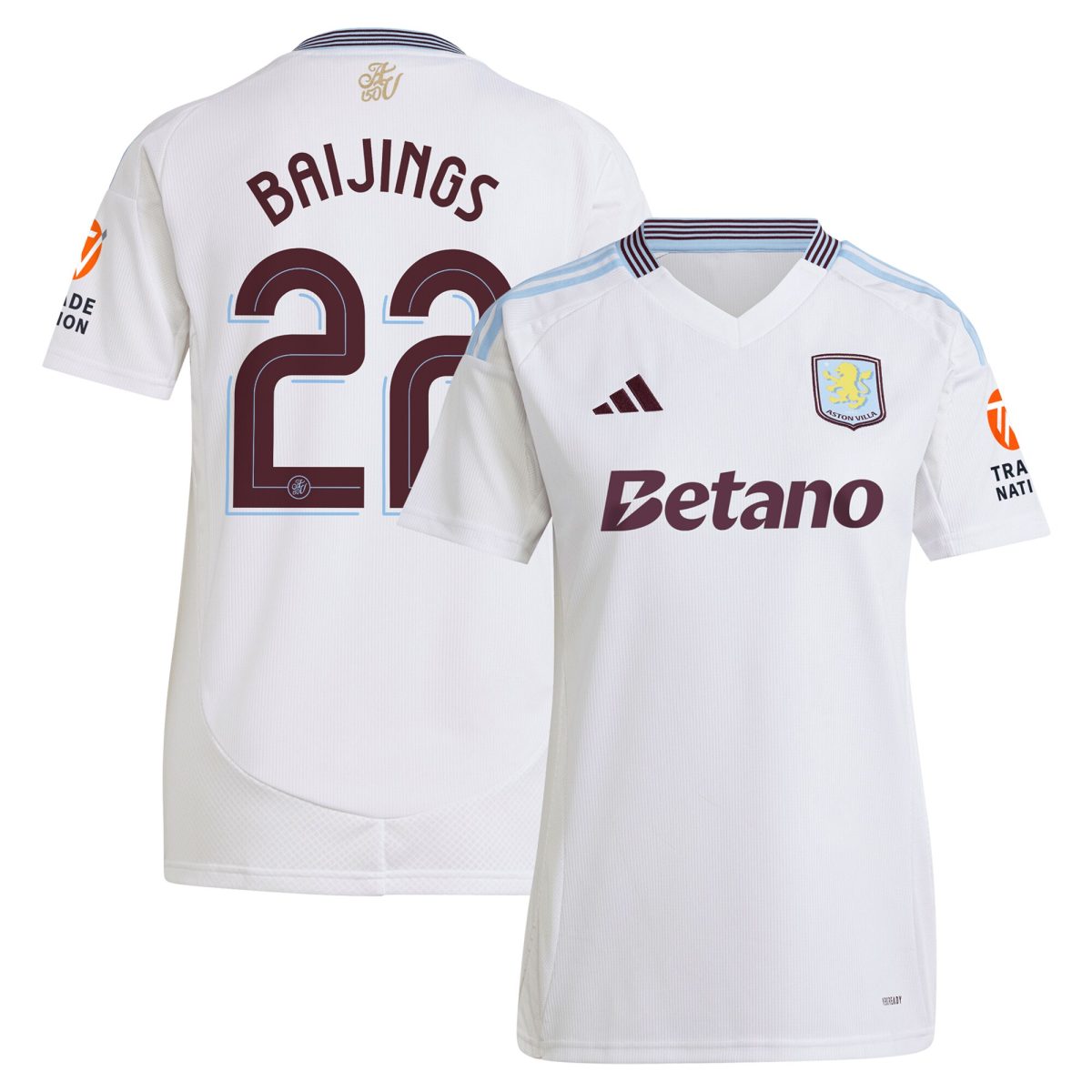 Aston Villa aston villa adidas away shirt 2024-25 – womens with baijings 22 cup printing Kits - Official Football Shirts & Training Gear