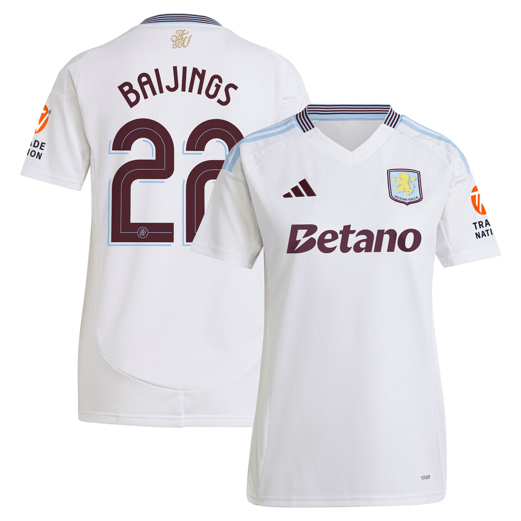Aston Villa aston villa adidas away shirt 2024-25 – womens with baijings 22 cup printing Kits - Official Football Shirts & Training Gear