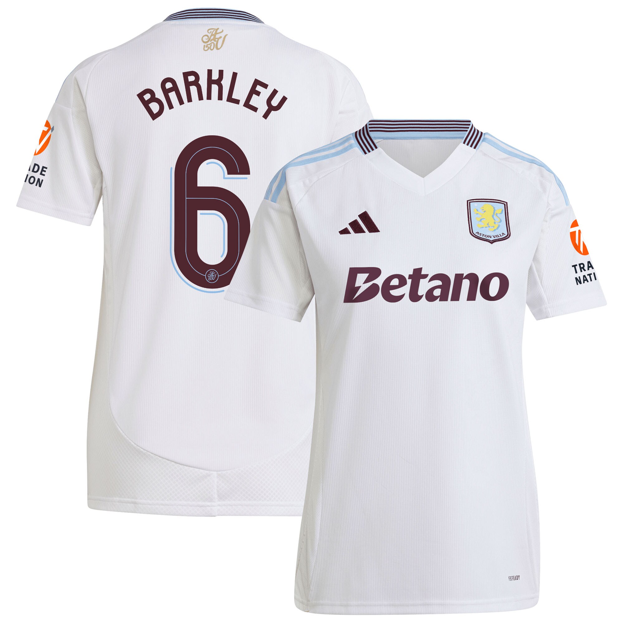Aston Villa aston villa adidas away shirt 2024-25 – womens with barkley 6 cup printing Kits - Official Football Shirts & Training Gear