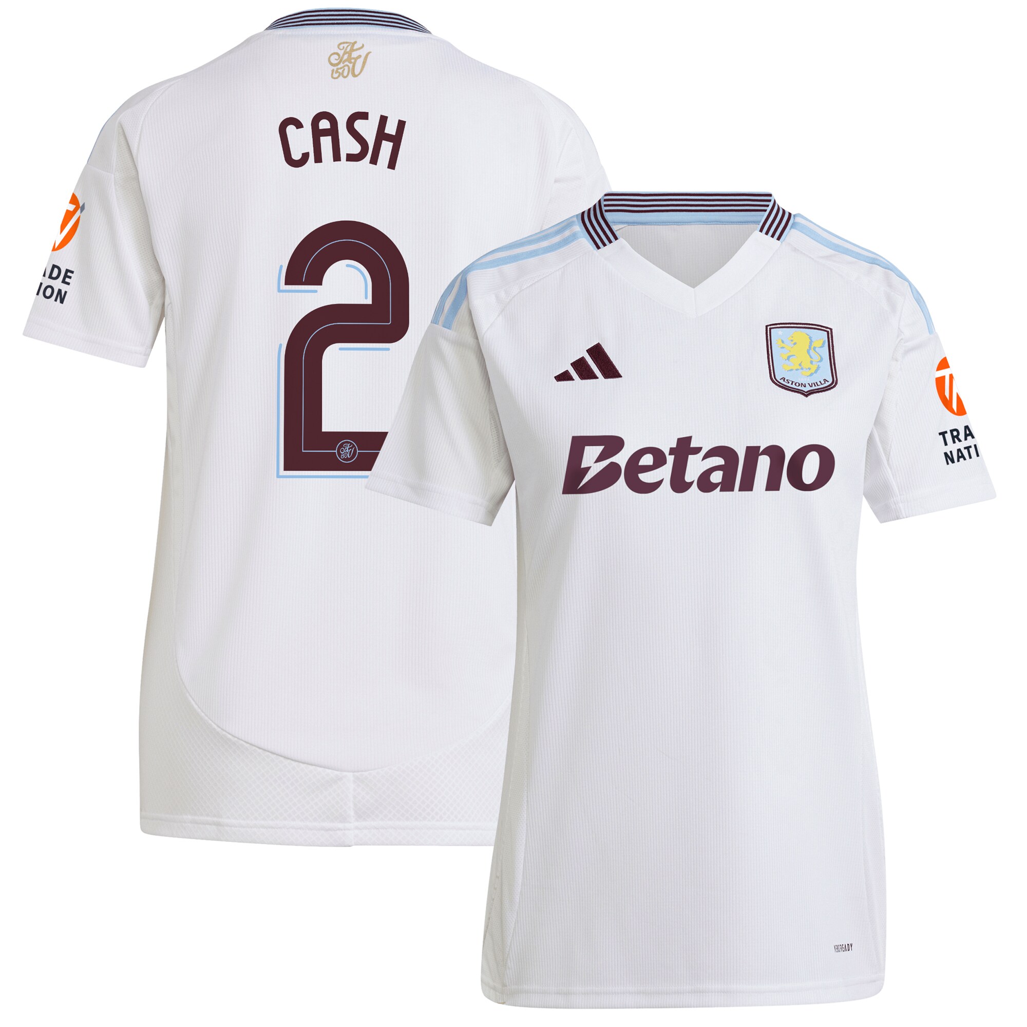 Aston Villa aston villa adidas away shirt 2024-25 – womens with cash 2 cup printing Kits - Official Football Shirts & Training Gear