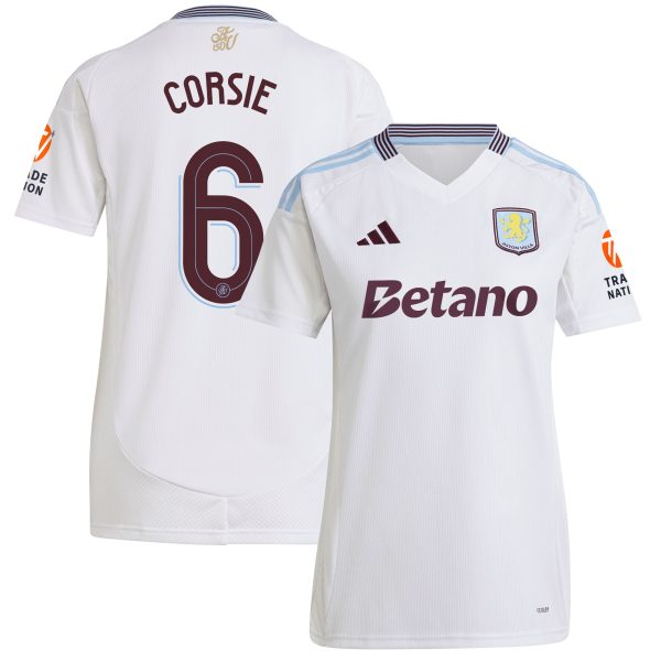 Aston Villa aston villa adidas away shirt 2024-25 – womens with corsie 6 cup printing Kits - Official Football Shirts & Training Gear