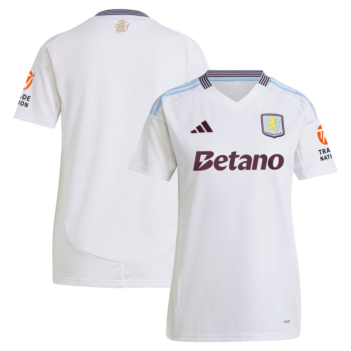 Aston Villa aston villa adidas away shirt 2024-25 – womens with custom printing Kits - Official Football Shirts & Training Gear