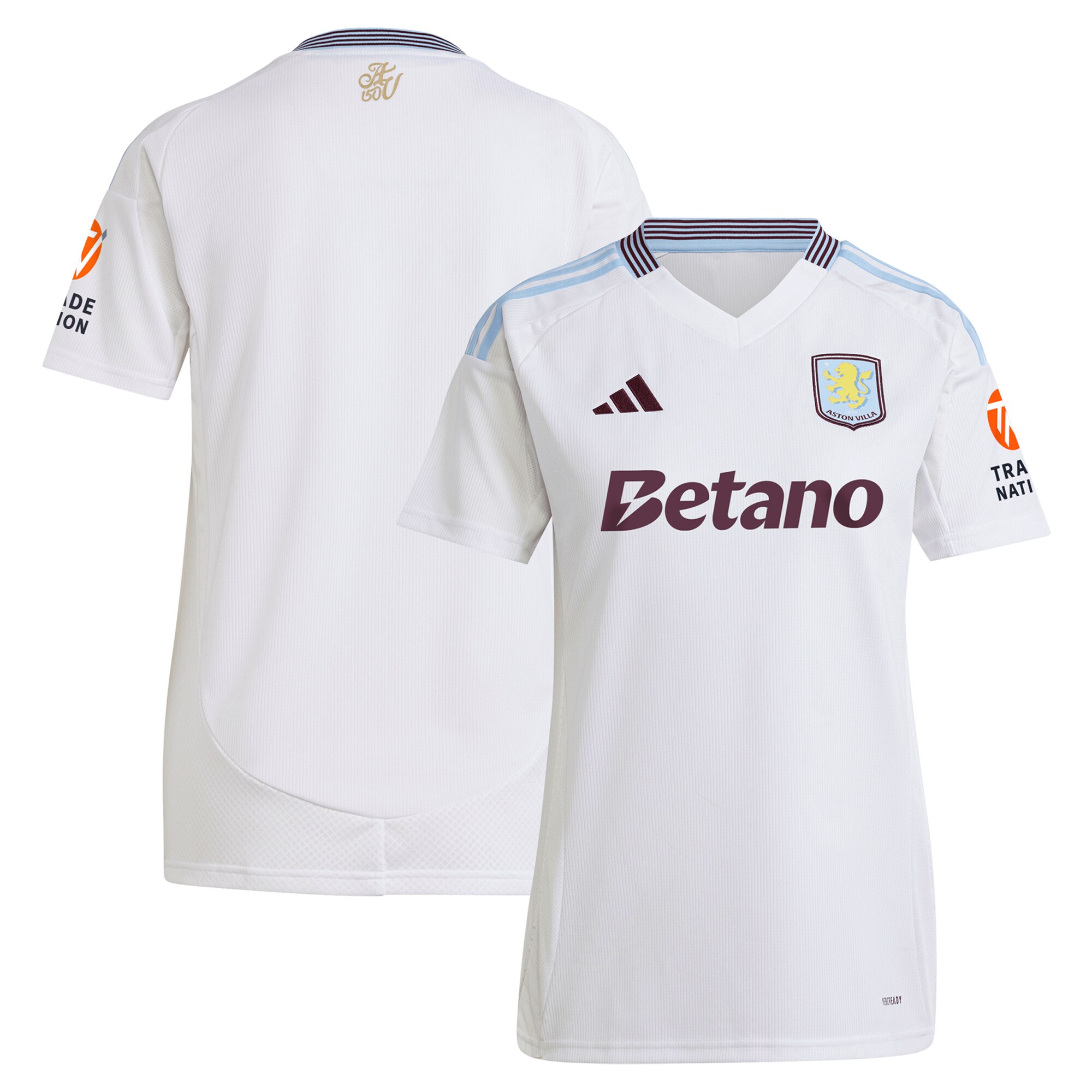 Aston Villa aston villa adidas away shirt 2024-25 – womens with custom printing Kits - Official Football Shirts & Training Gear