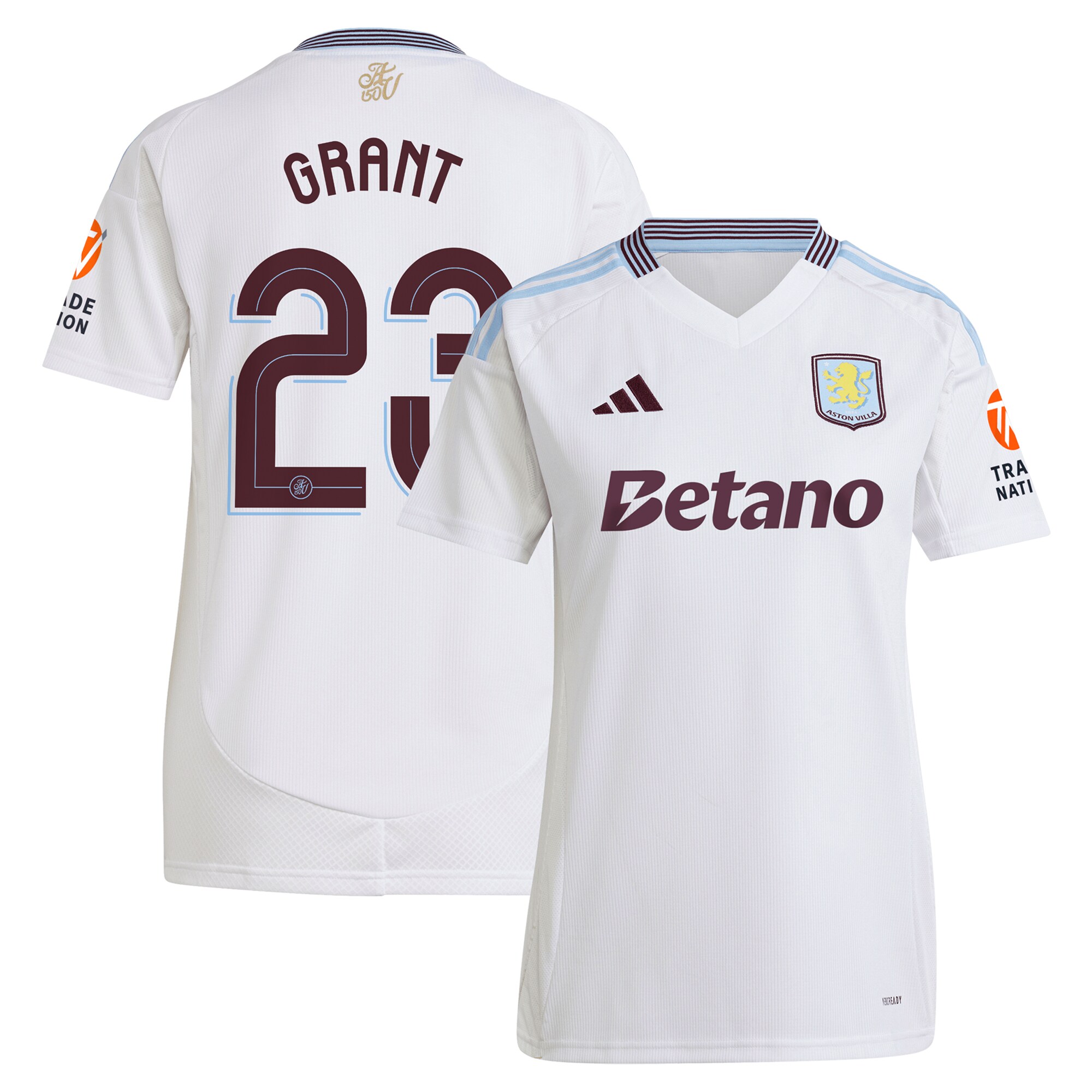 Aston Villa aston villa adidas away shirt 2024-25 – womens with grant 23 cup printing Kits - Official Football Shirts & Training Gear