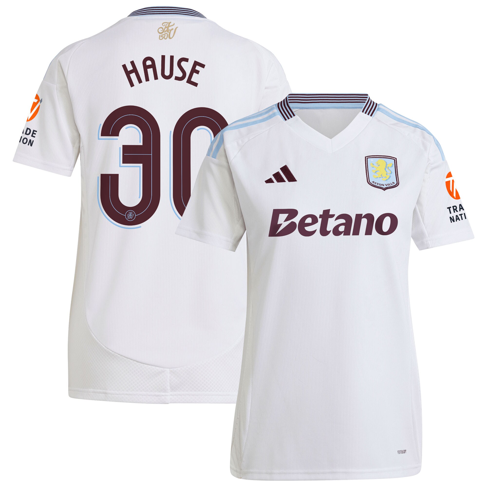 Aston Villa aston villa adidas away shirt 2024-25 – womens with hause 30 cup printing Kits - Official Football Shirts & Training Gear