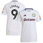 Aston Villa aston villa adidas away shirt 2024-25 – womens with j.duran 9 printing Kits - Official Football Shirts & Training Gear