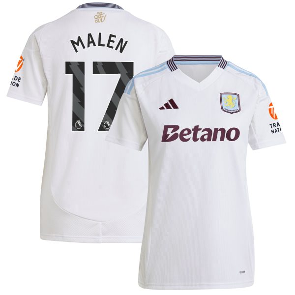 Aston Villa aston villa adidas away shirt 2024-25 – womens with malen 17 printing Kits - Official Football Shirts & Training Gear