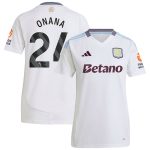 Aston Villa aston villa adidas away shirt 2024-25 – womens with onana 24 printing Kits - Official Football Shirts & Training Gear