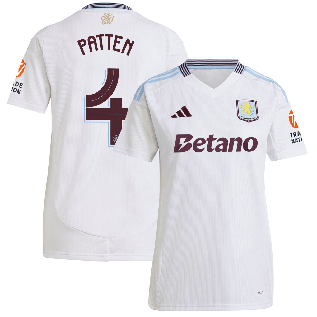 Aston Villa aston villa adidas away shirt 2024-25 – womens with patten 4 cup printing Kits - Official Football Shirts & Training Gear