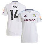 Aston Villa aston villa adidas away shirt 2024-25 – womens with pau 14 printing Kits - Official Football Shirts & Training Gear