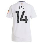 Aston Villa aston villa adidas away shirt 2024-25 – womens with pau 14 printing Kits - Official Football Shirts & Training Gear