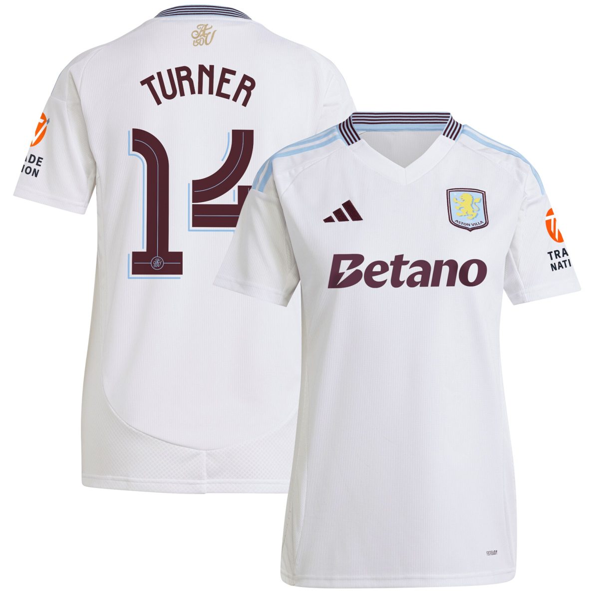 Aston Villa aston villa adidas away shirt 2024-25 – womens with turner 14 cup printing Kits - Official Football Shirts & Training Gear