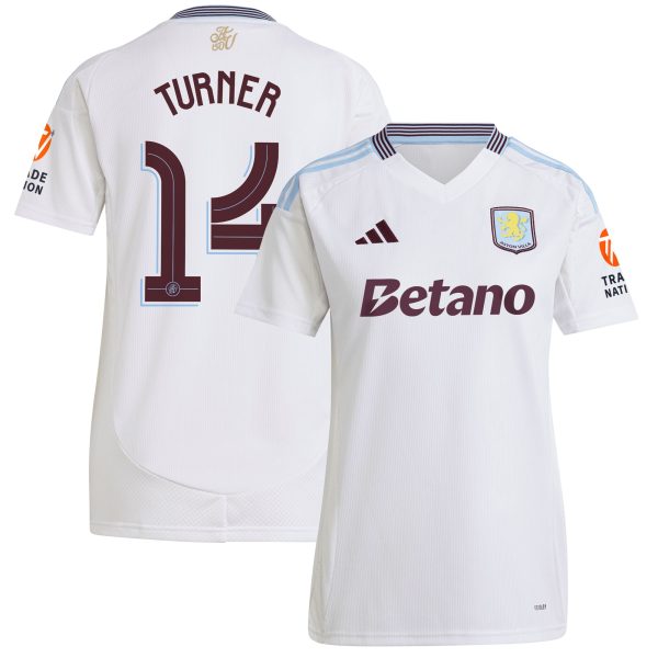Aston Villa aston villa adidas away shirt 2024-25 – womens with turner 14 cup printing Kits - Official Football Shirts & Training Gear