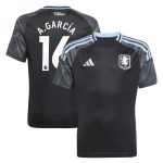 Aston Villa aston villa adidas away shirt 2025-26 – kids with a.garcía 16 printing Kits - Official Football Shirts & Training Gear