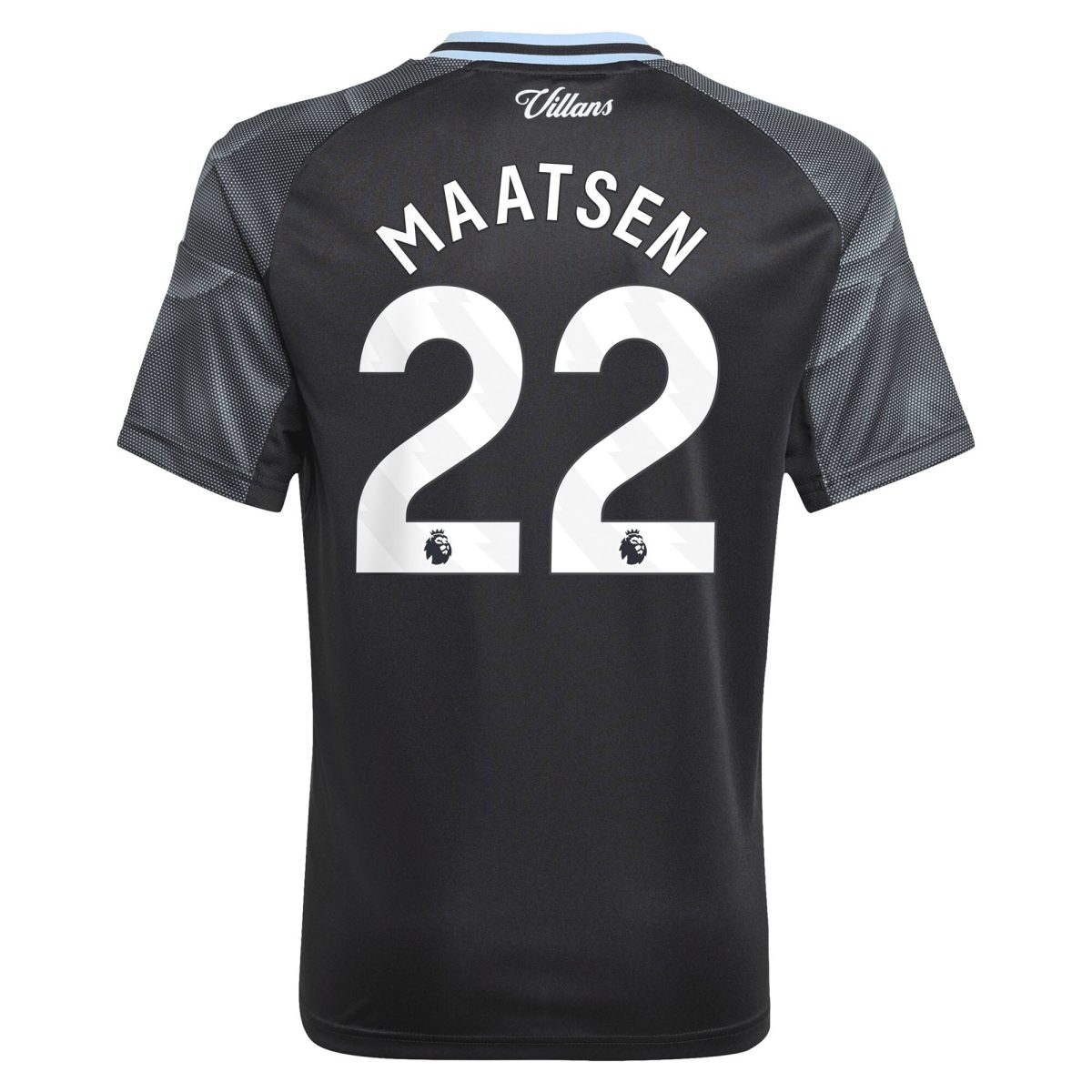 Aston Villa aston villa adidas away shirt 2025-26 – kids with maatsen 22 printing Kits - Official Football Shirts & Training Gear
