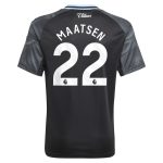 Aston Villa aston villa adidas away shirt 2025-26 – kids with maatsen 22 printing Kits - Official Football Shirts & Training Gear