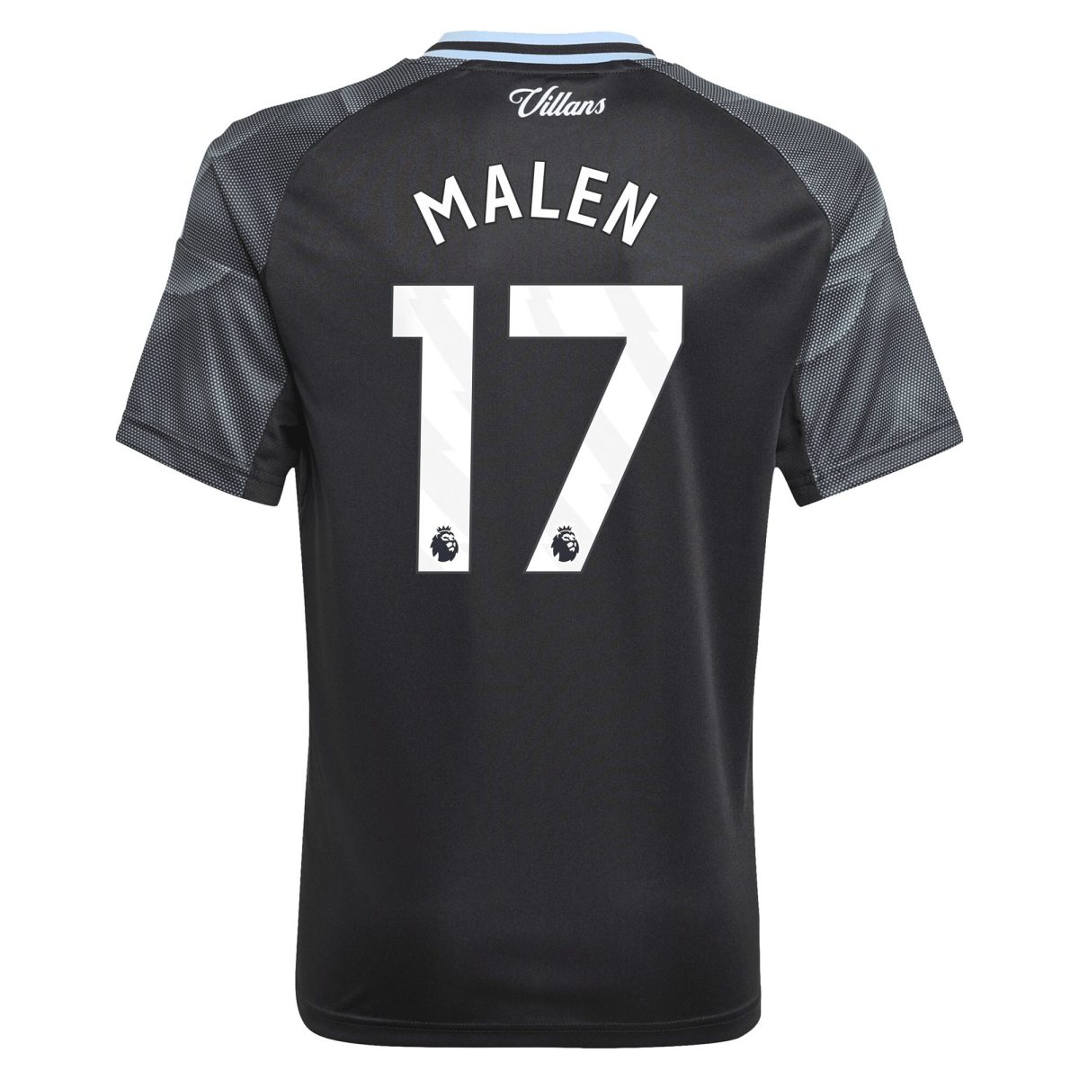 Aston Villa aston villa adidas away shirt 2025-26 – kids with malen 17 printing Kits - Official Football Shirts & Training Gear
