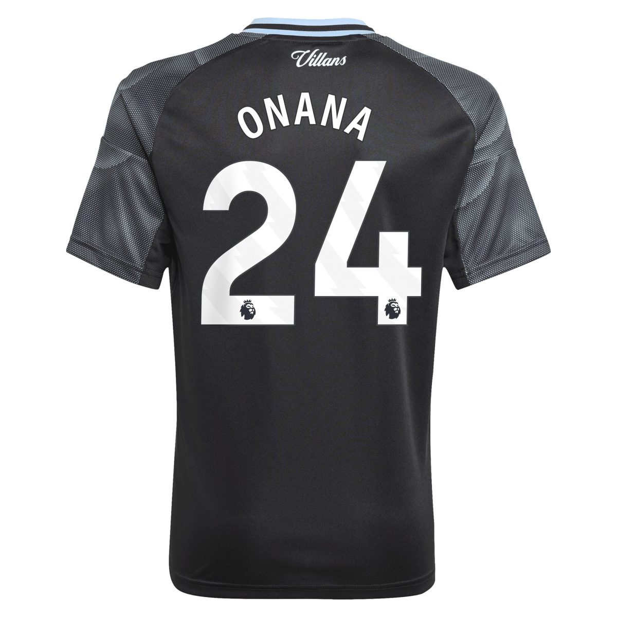 Aston Villa aston villa adidas away shirt 2025-26 – kids with onana 24 printing Kits - Official Football Shirts & Training Gear