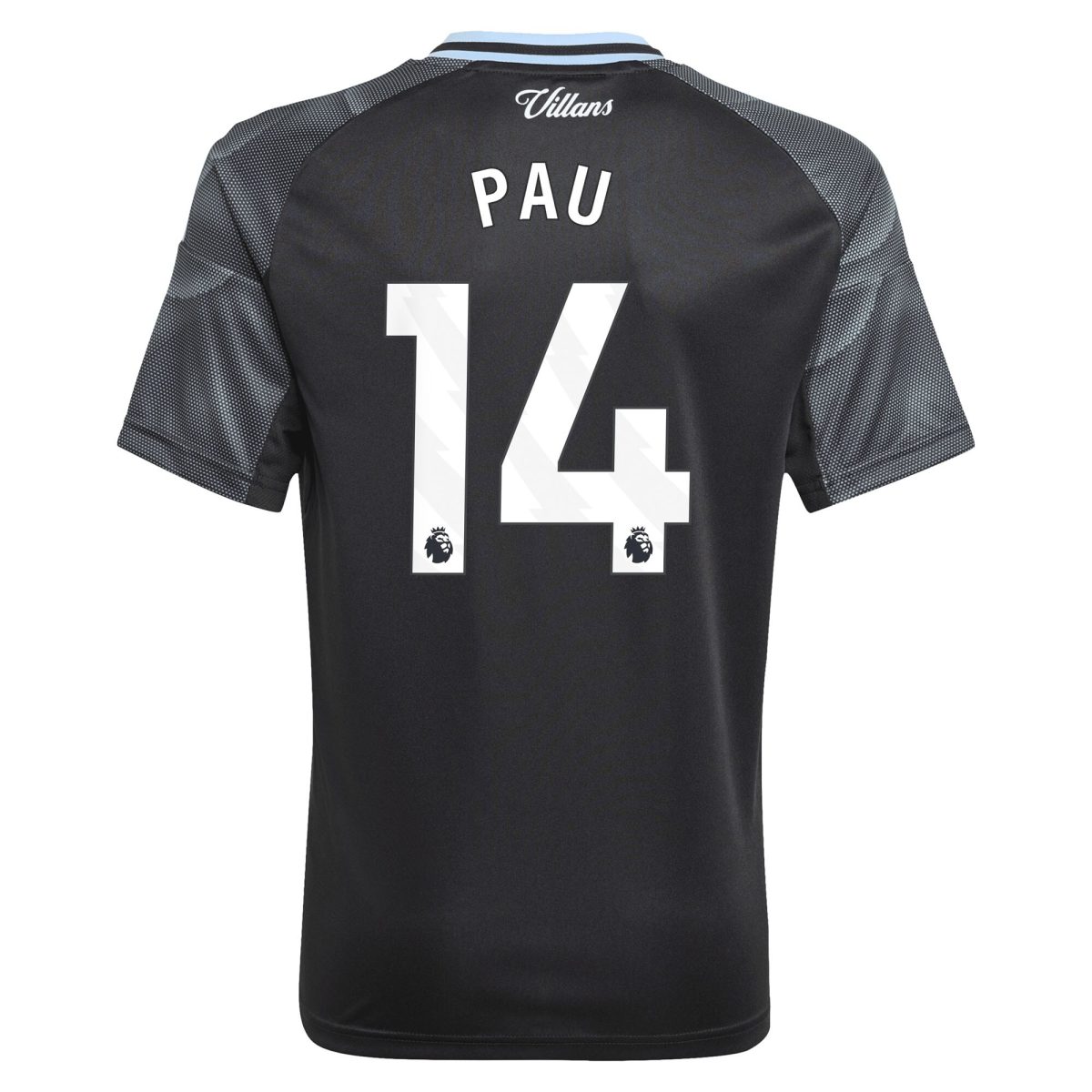 Aston Villa aston villa adidas away shirt 2025-26 – kids with pau 14 printing Kits - Official Football Shirts & Training Gear