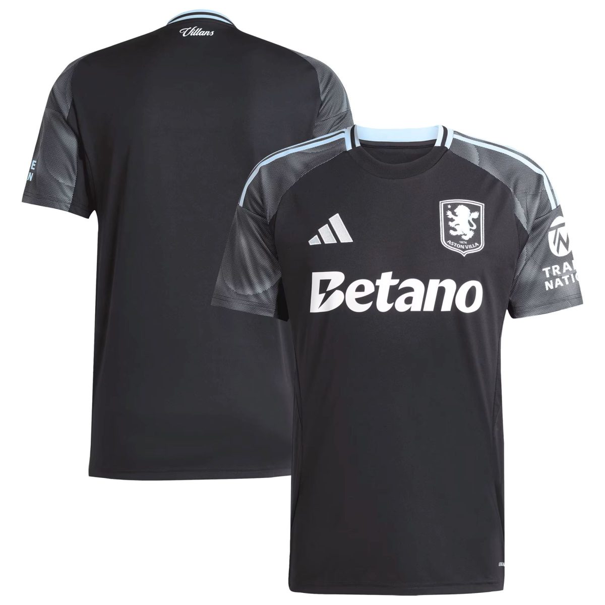 Aston Villa aston villa adidas away shirt 2025-26 with custom printing Kits - Official Football Shirts & Training Gear