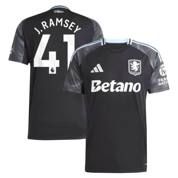 Aston Villa aston villa adidas away shirt 2025-26 with j. ramsey 41 printing Kits - Official Football Shirts & Training Gear