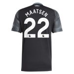 Aston Villa aston villa adidas away shirt 2025-26 with maatsen 22 printing Kits - Official Football Shirts & Training Gear