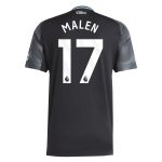 Aston Villa aston villa adidas away shirt 2025-26 with malen 17 printing Kits - Official Football Shirts & Training Gear