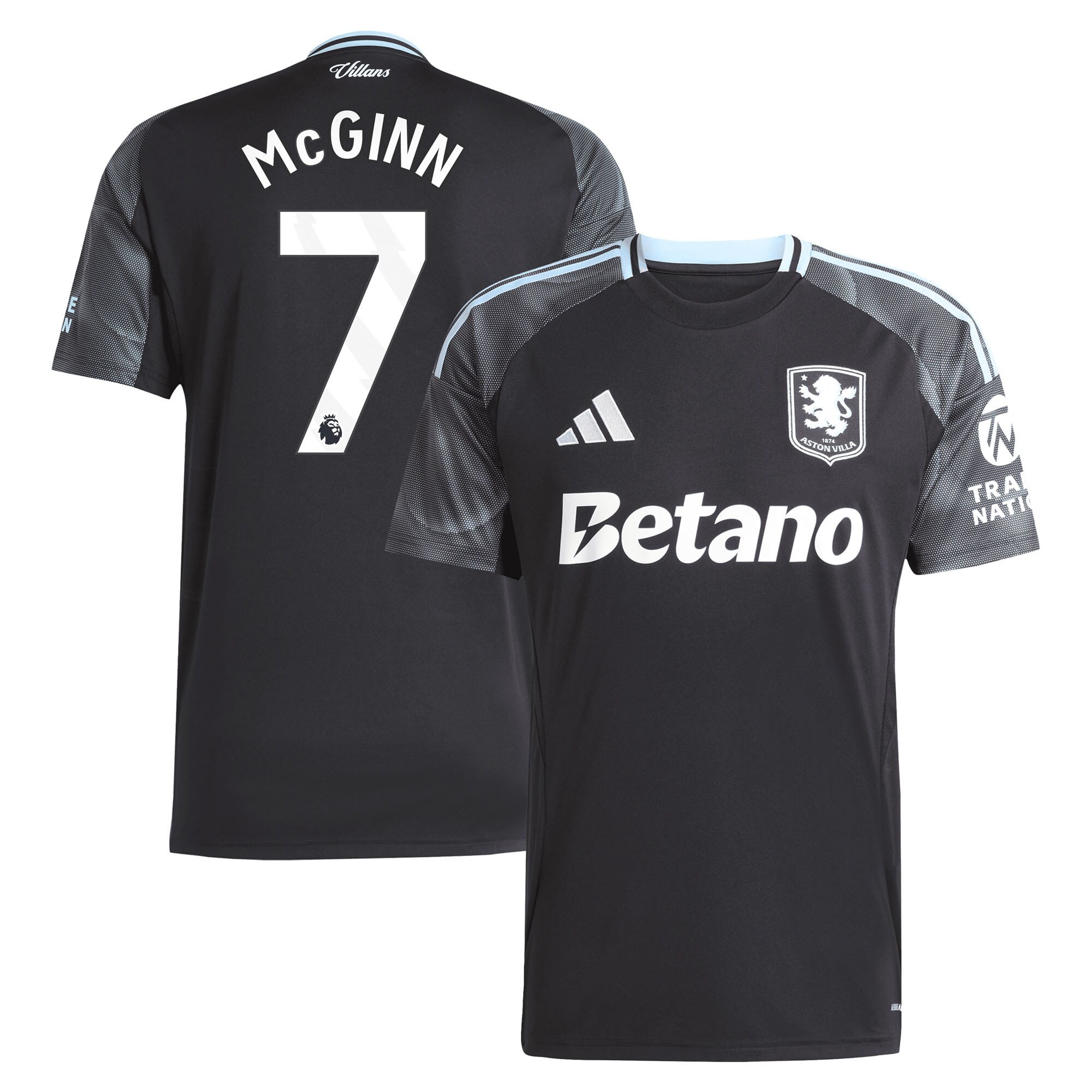 Aston Villa aston villa adidas away shirt 2025-26 with mcginn 7 printing Kits - Official Football Shirts & Training Gear