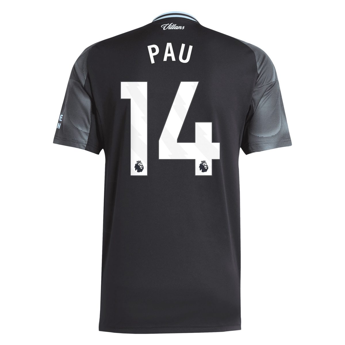 Aston Villa aston villa adidas away shirt 2025-26 with pau 14 printing Kits - Official Football Shirts & Training Gear