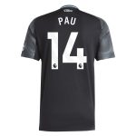 Aston Villa aston villa adidas away shirt 2025-26 with pau 14 printing Kits - Official Football Shirts & Training Gear